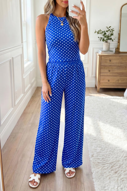 Dotty Days Halter Pant Set