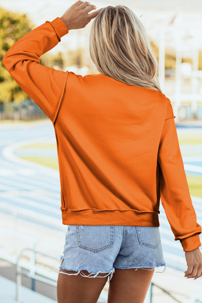 Spooky Boo Reversible Mock Neck Sweatshirt
