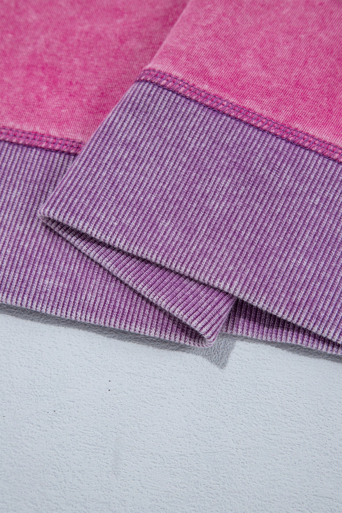 Strawberry Mineral Wash Contrast Top