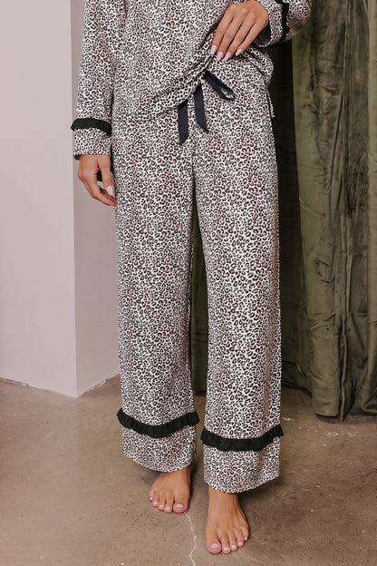 Leopard Bow Lounge Set