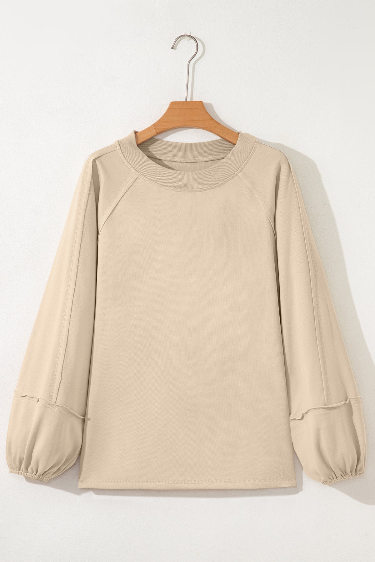 Raw Seam Patchwork Oversized Sweatshirt