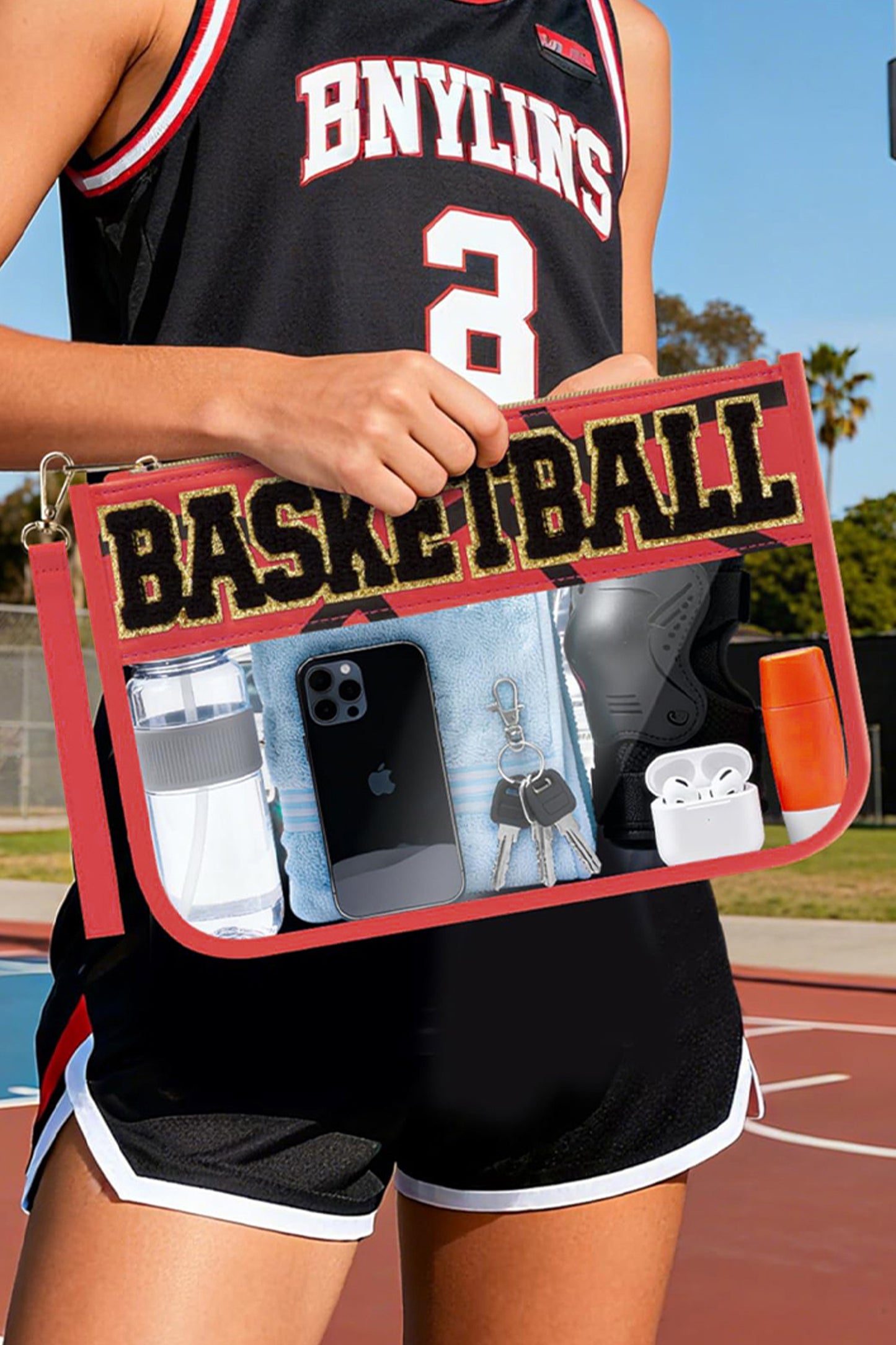 Ballpark Baseball Game Day Clear Bag