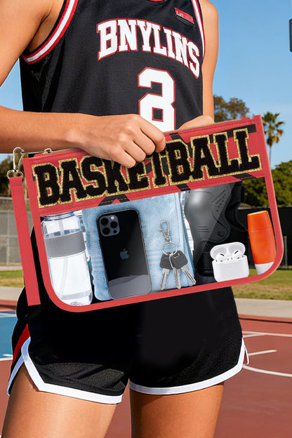 Ballpark Baseball Game Day Clear Bag