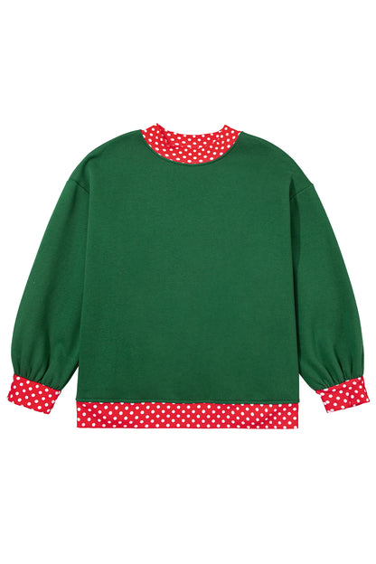 Field Day Polka Dot Plus Size Sweatshirt