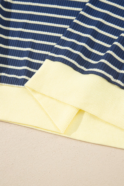 Blue Stripe Easygoing Pants Set