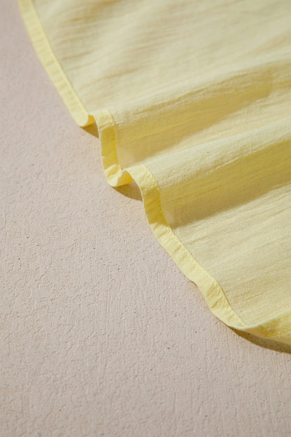 Ruffle-Trim Sleeveless V-Neck Top