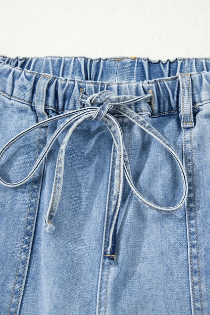 Beau Blue Drawstring Denim