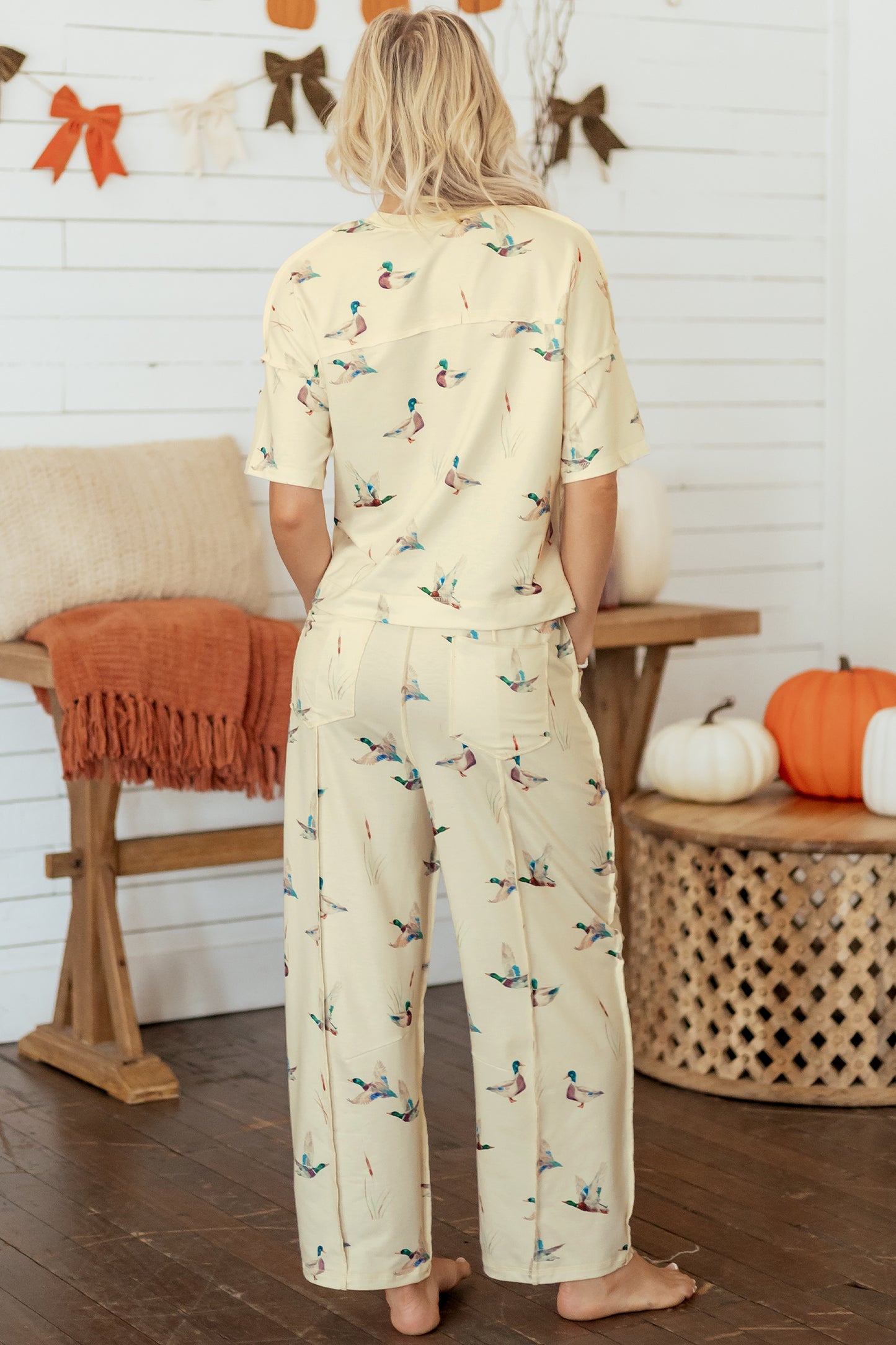 Marsh Morning Duck Print Pant Set