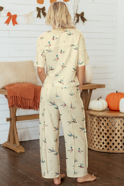 Marsh Morning Duck Print Pant Set