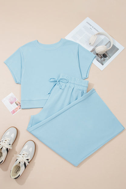 Willow Lane Plus Size Ribbed Pant Set