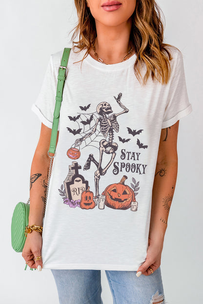 "Stay Spooky" Pumpkin Halloween Tee