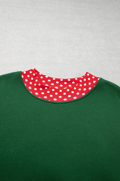 Field Day Polka Dot Plus Size Sweatshirt