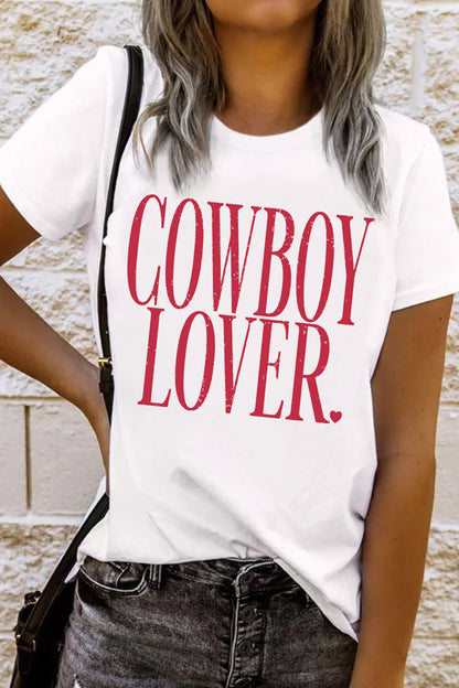 "Cowboy Lover" Western Graphic Tee