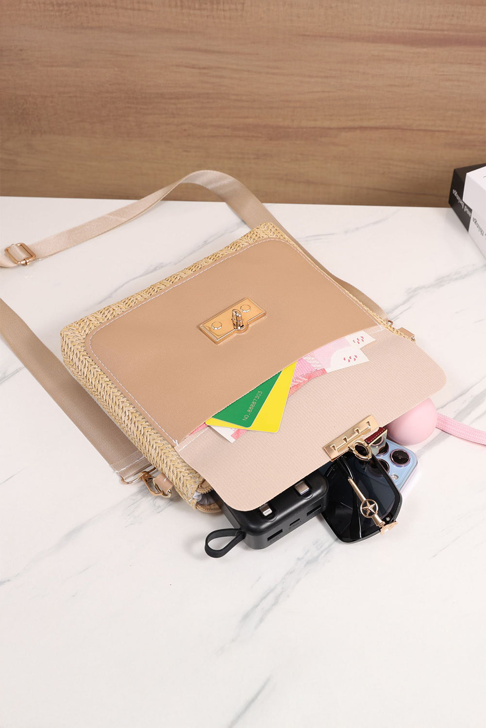 Market Day Straw Woven Shoulder Bag