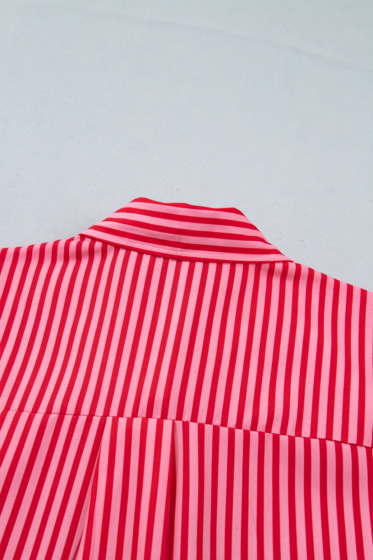 Striped Pocket Button-Up Shirt