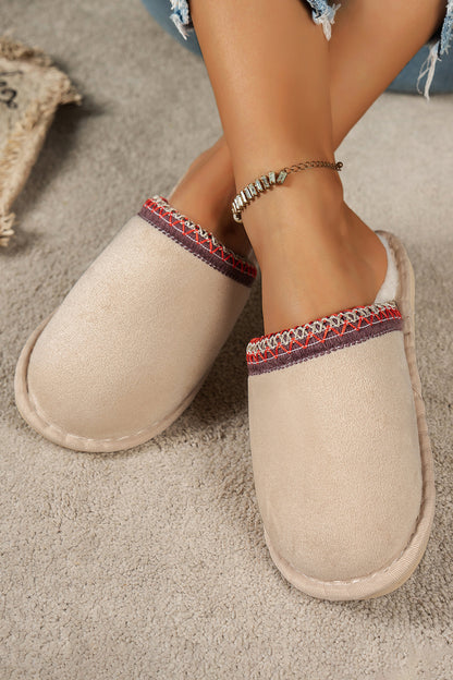 Hearth Faux Suede Plush Lined Slippers