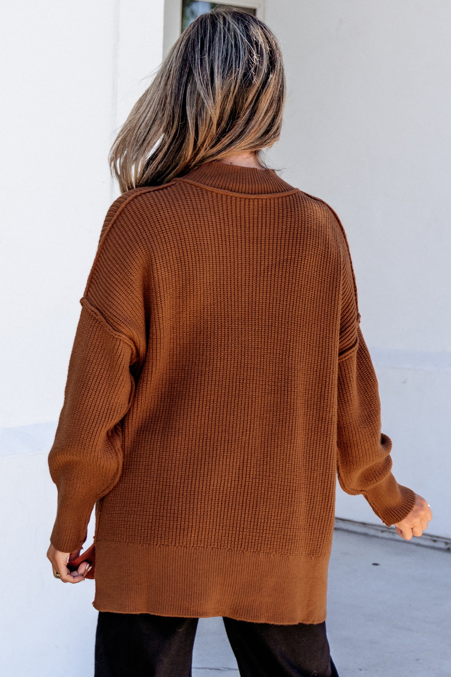 First Frost Ribbed Knit Sweater