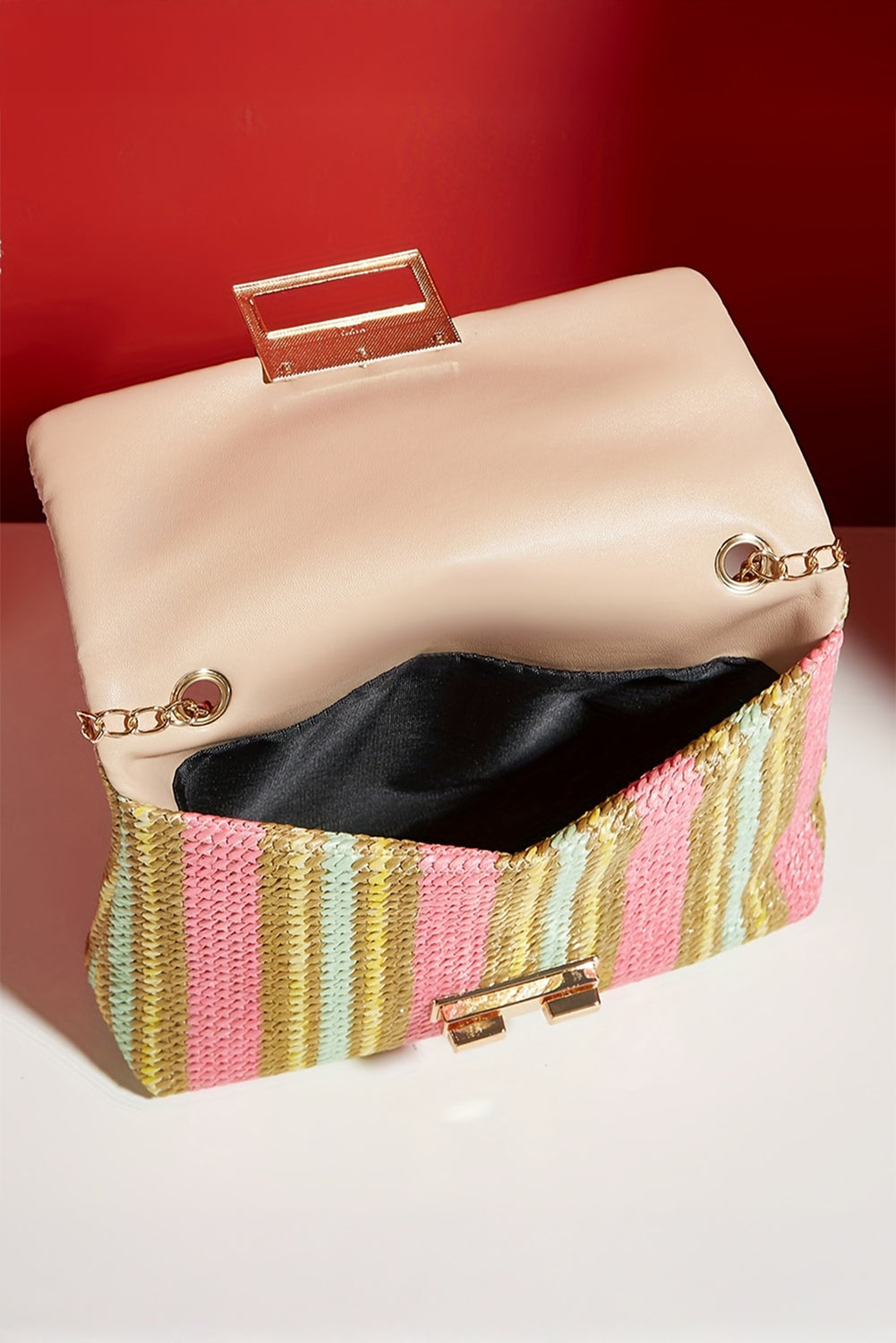 Sundown Woven Chain Strap Bag
