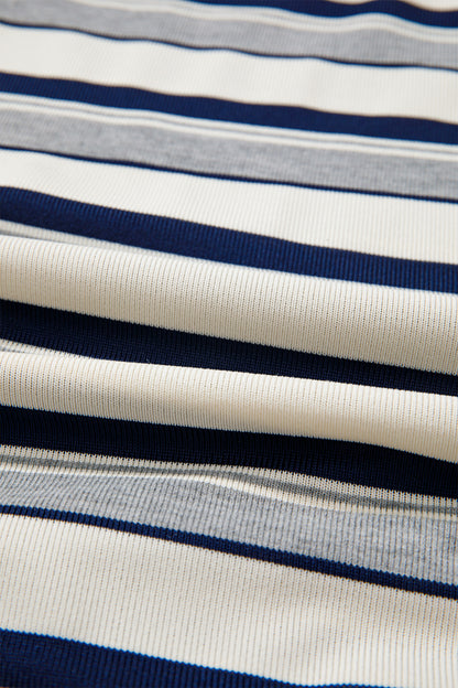 Seaside Stripe Ribbed Sweatshirt