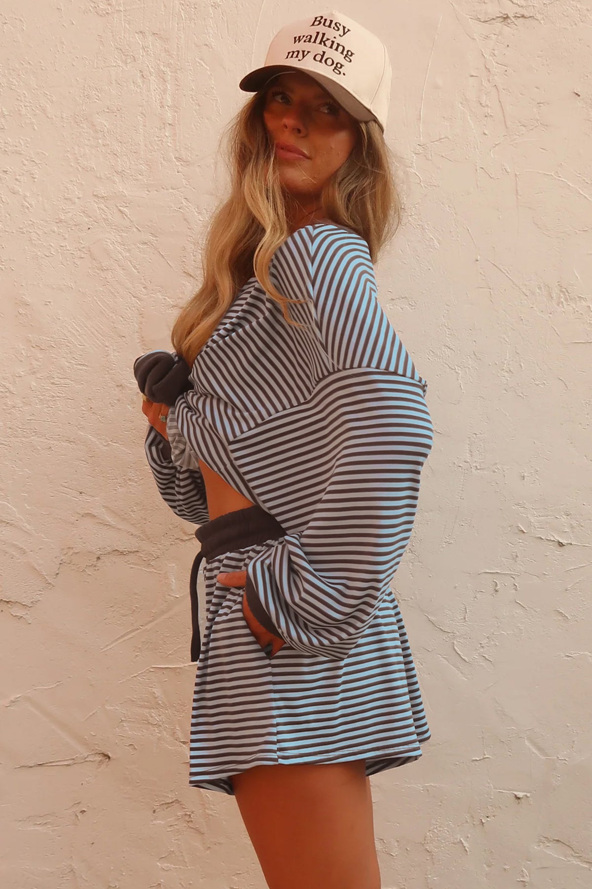 Weekend Stripe Shorts Set