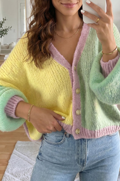 Sunbeam Colorblock Knit Cardigan