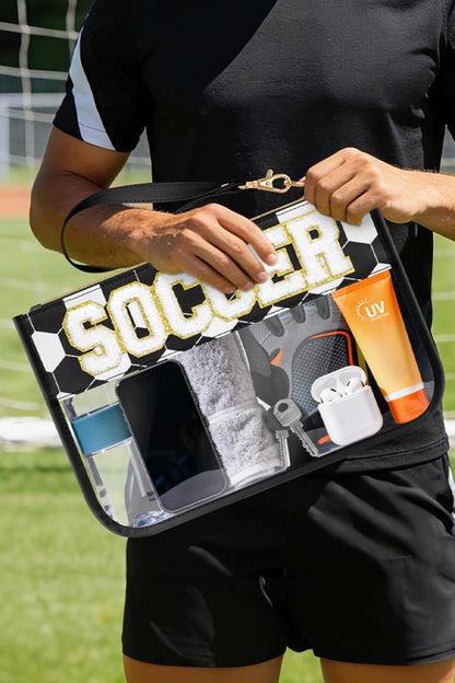 Ballpark Baseball Game Day Clear Bag