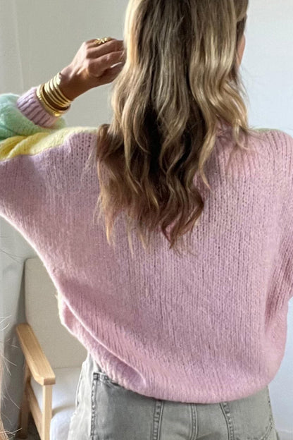 Sunbeam Colorblock Knit Cardigan