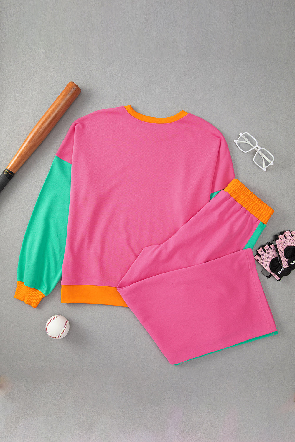 Weekend Colorblock Sweatshirt & Pants Set