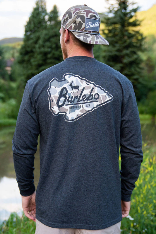 Classic Deer Camo Arrowhead Long Sleeve Tee