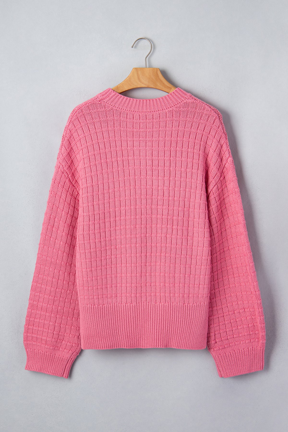 Peach Bloom Drop Shoulder Sweater
