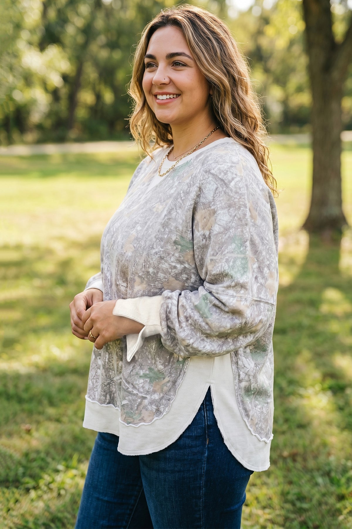 Backwoods Camo Relaxed Sweatshirt