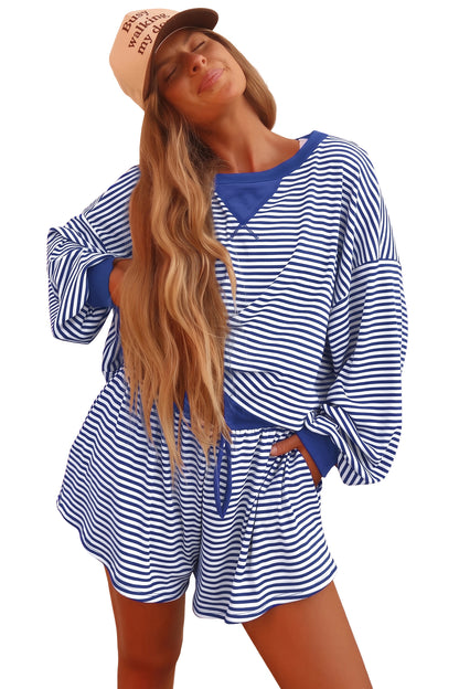 Weekend Stripe Shorts Set