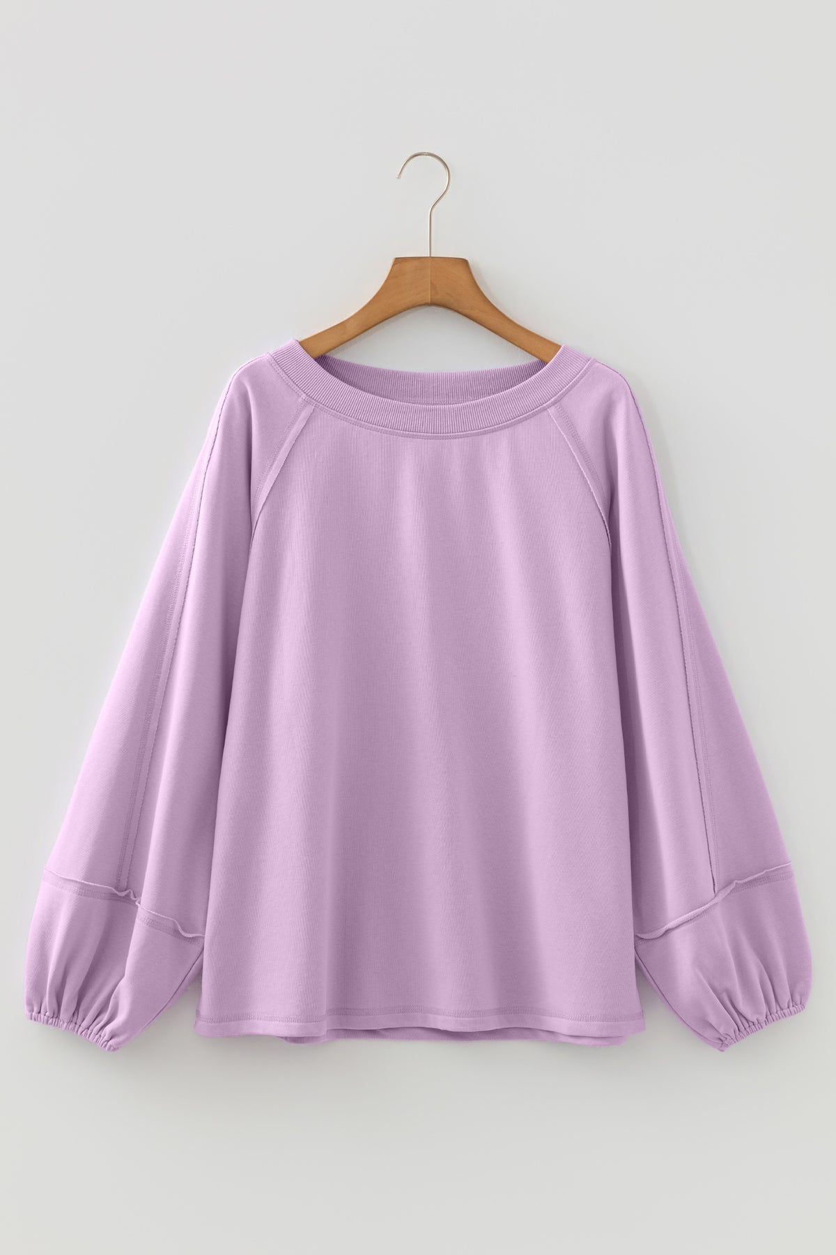 Raw Seam Patchwork Oversized Sweatshirt