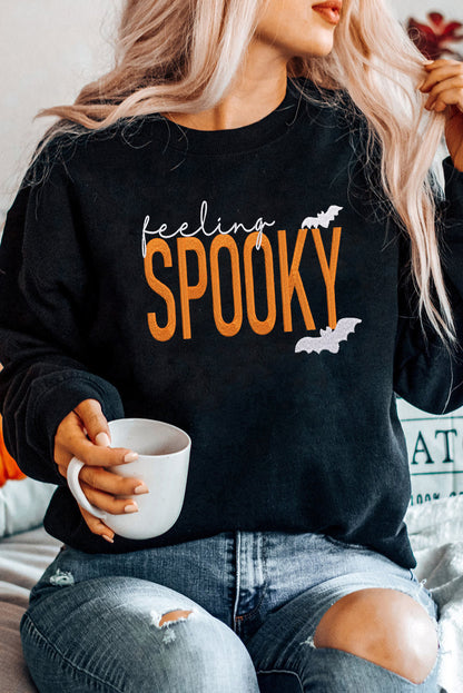 Feeling Spooky Embroidered Sweatshirt