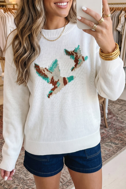 Mallard Drop Shoulder Knit Sweater