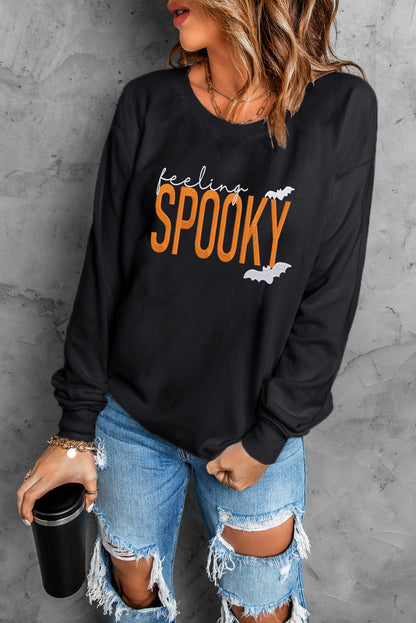 Feeling Spooky Embroidered Sweatshirt