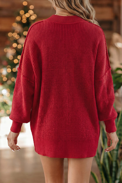 First Frost Ribbed Knit Sweater