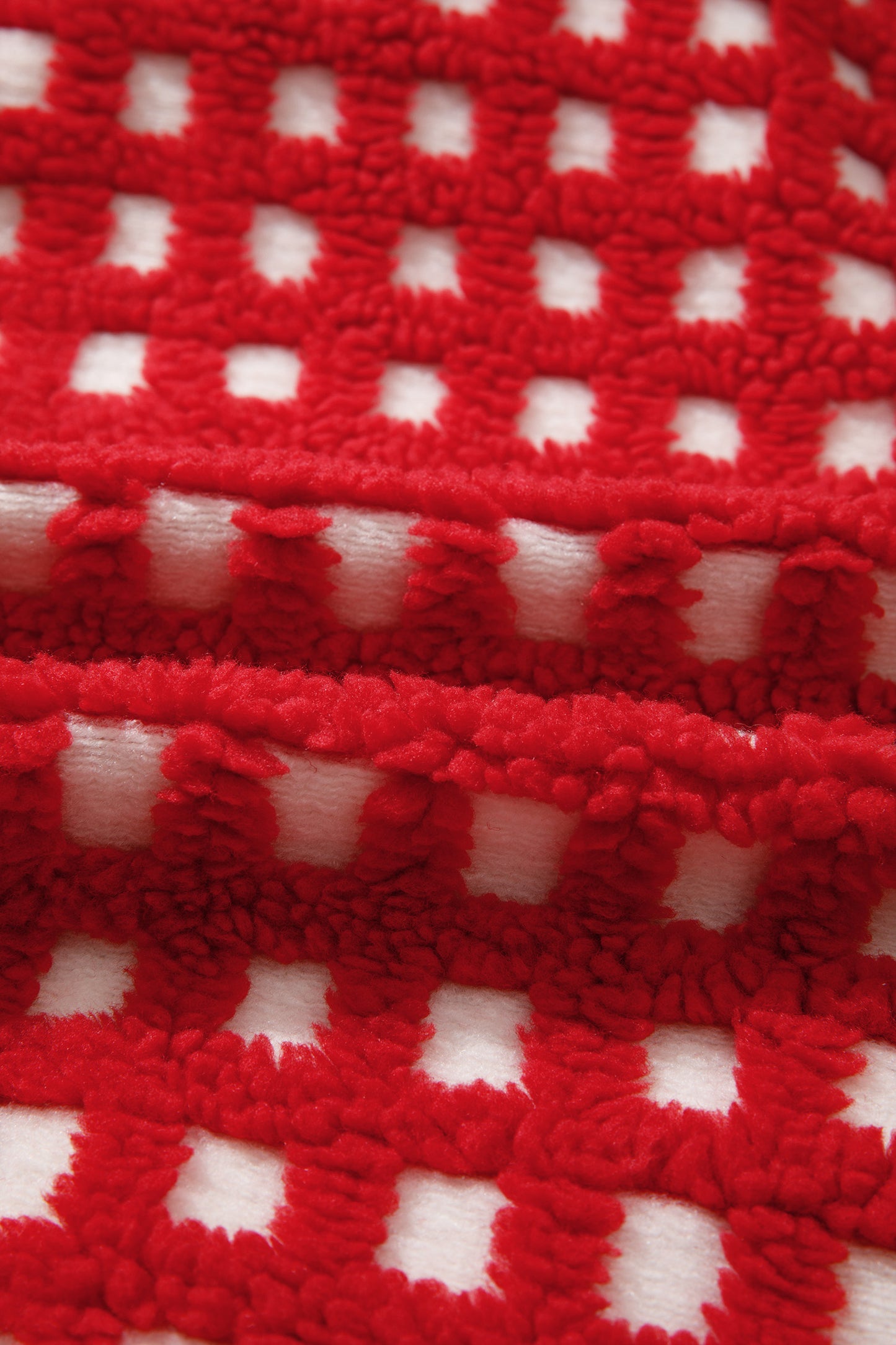 Red Pine Plaid Sherpa Jacket