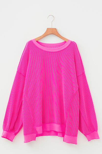 Rosewood Ribbed Tunic Top
