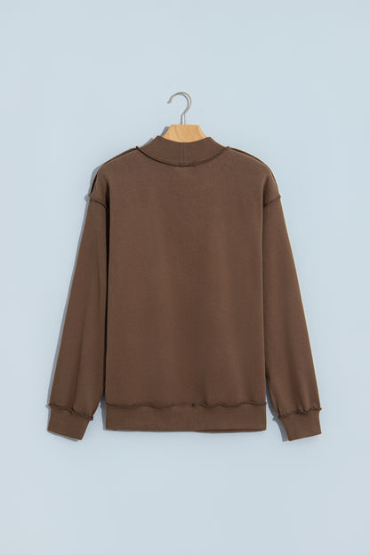Jesus Saves Mock Neck Sweatshirt