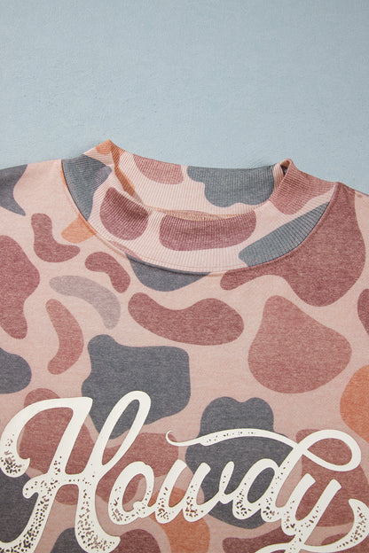 Howdy Camo Western Plus Size Sweatshirt