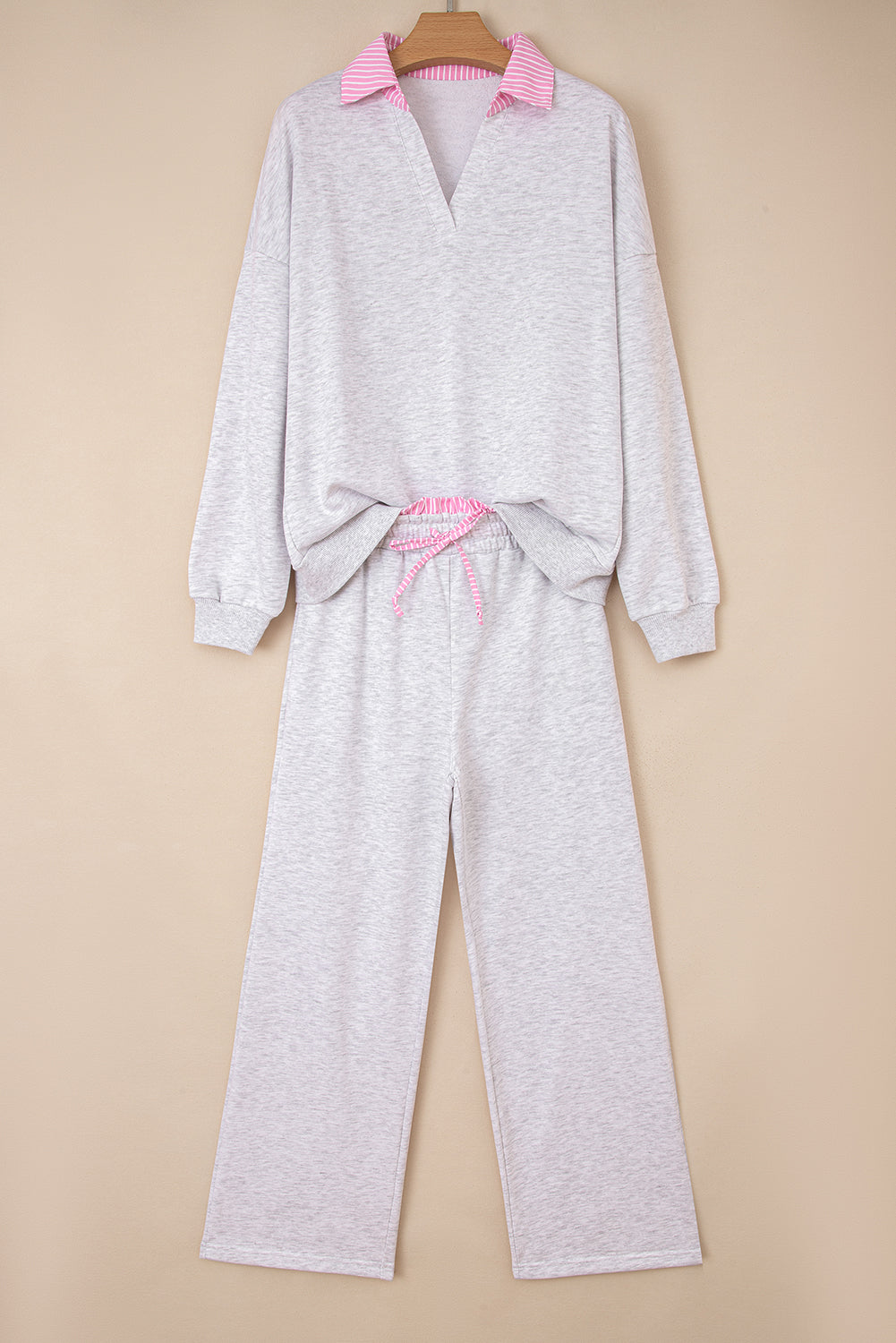 Front Porch Frill Collar Pullover Pants Set