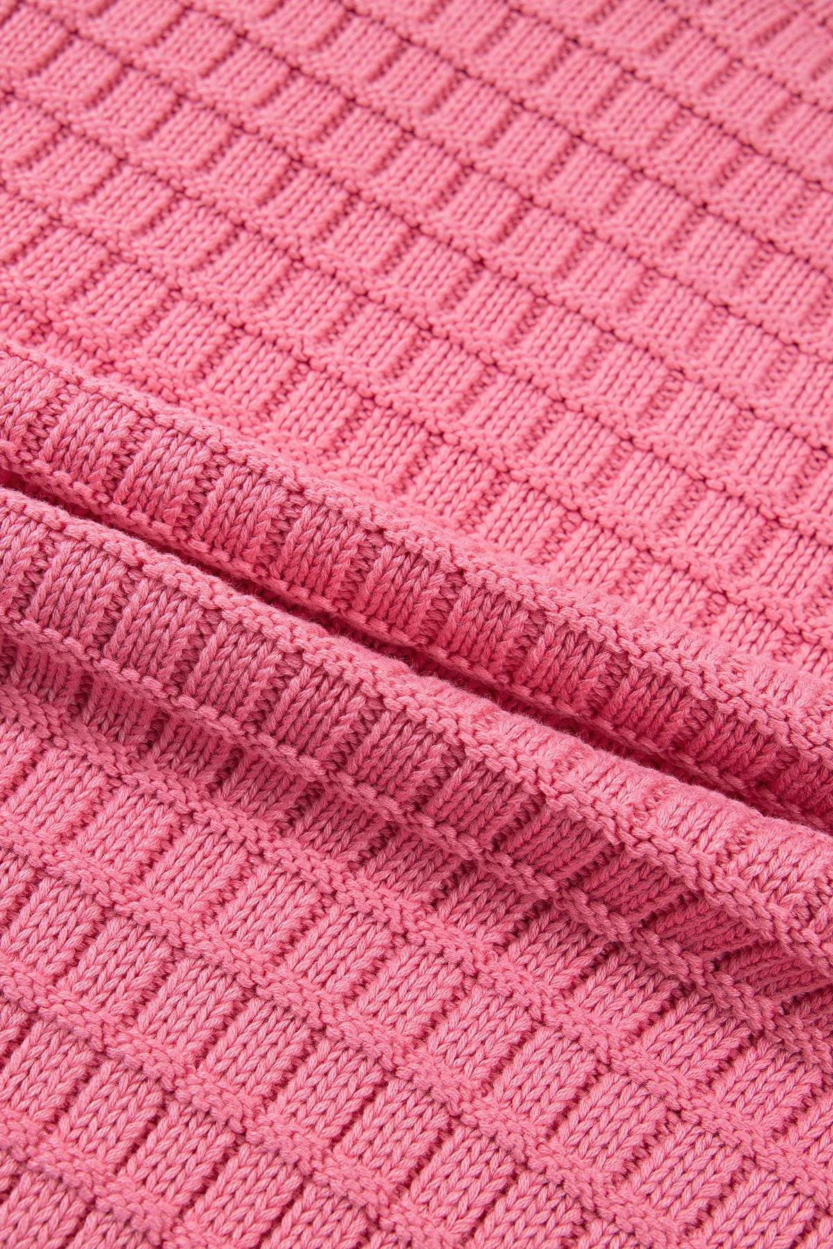 Peach Bloom Drop Shoulder Sweater