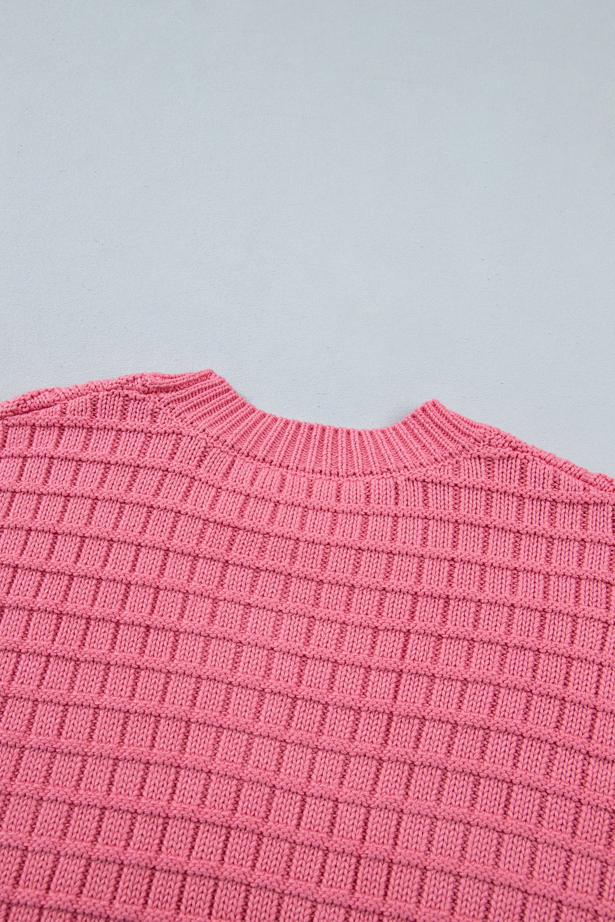 Peach Bloom Drop Shoulder Sweater