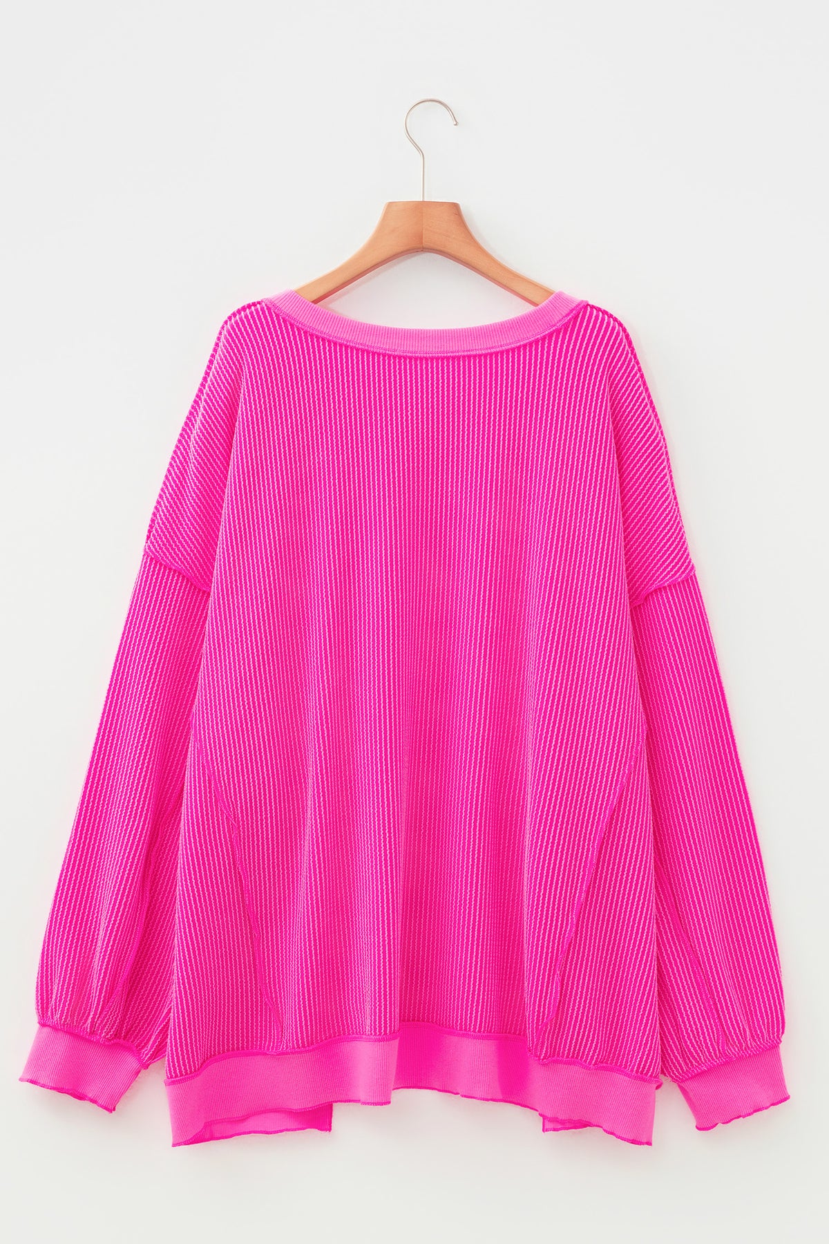 Rosewood Ribbed Tunic Top