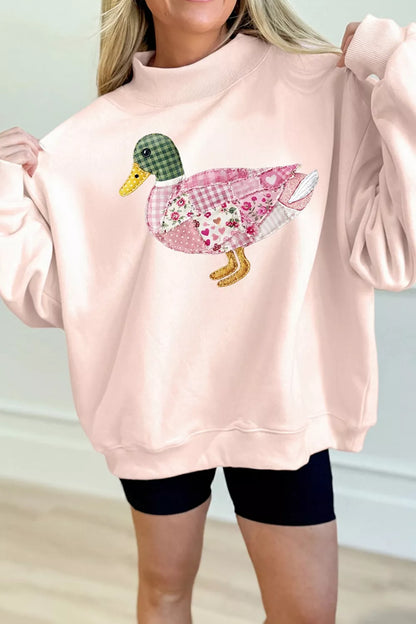 Patchwork Mallard Printed Sweatshirt — view 6