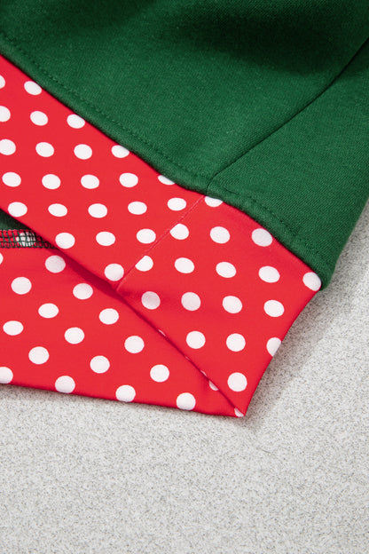 Field Day Polka Dot Plus Size Sweatshirt