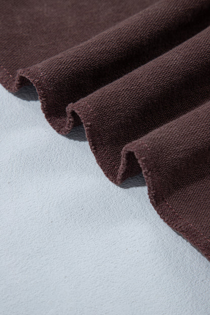 Coffee Mineral Wash Barrel Pants