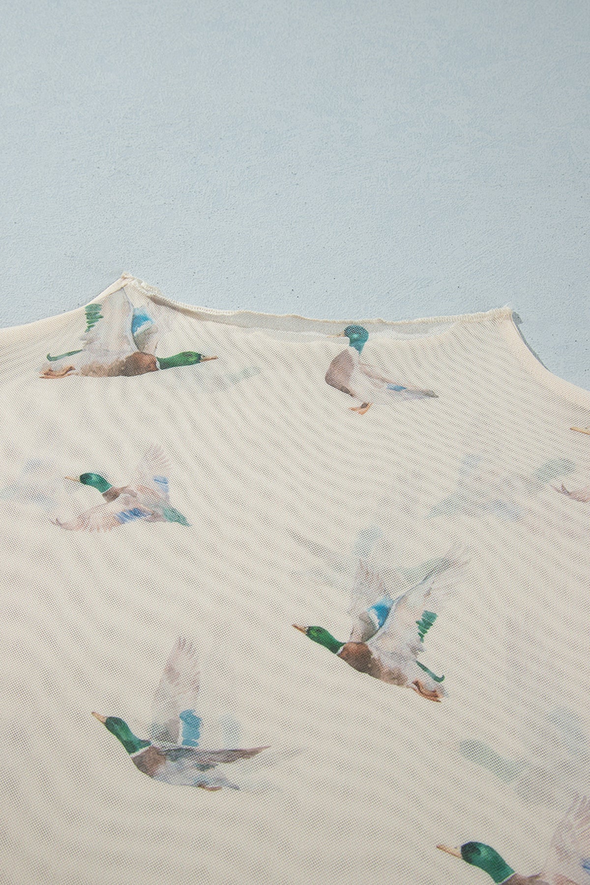 Marsh Duck Mesh Plus Size Blouse