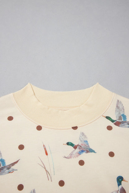 Mallard Polka Dot Sweatshirt & Pants Set